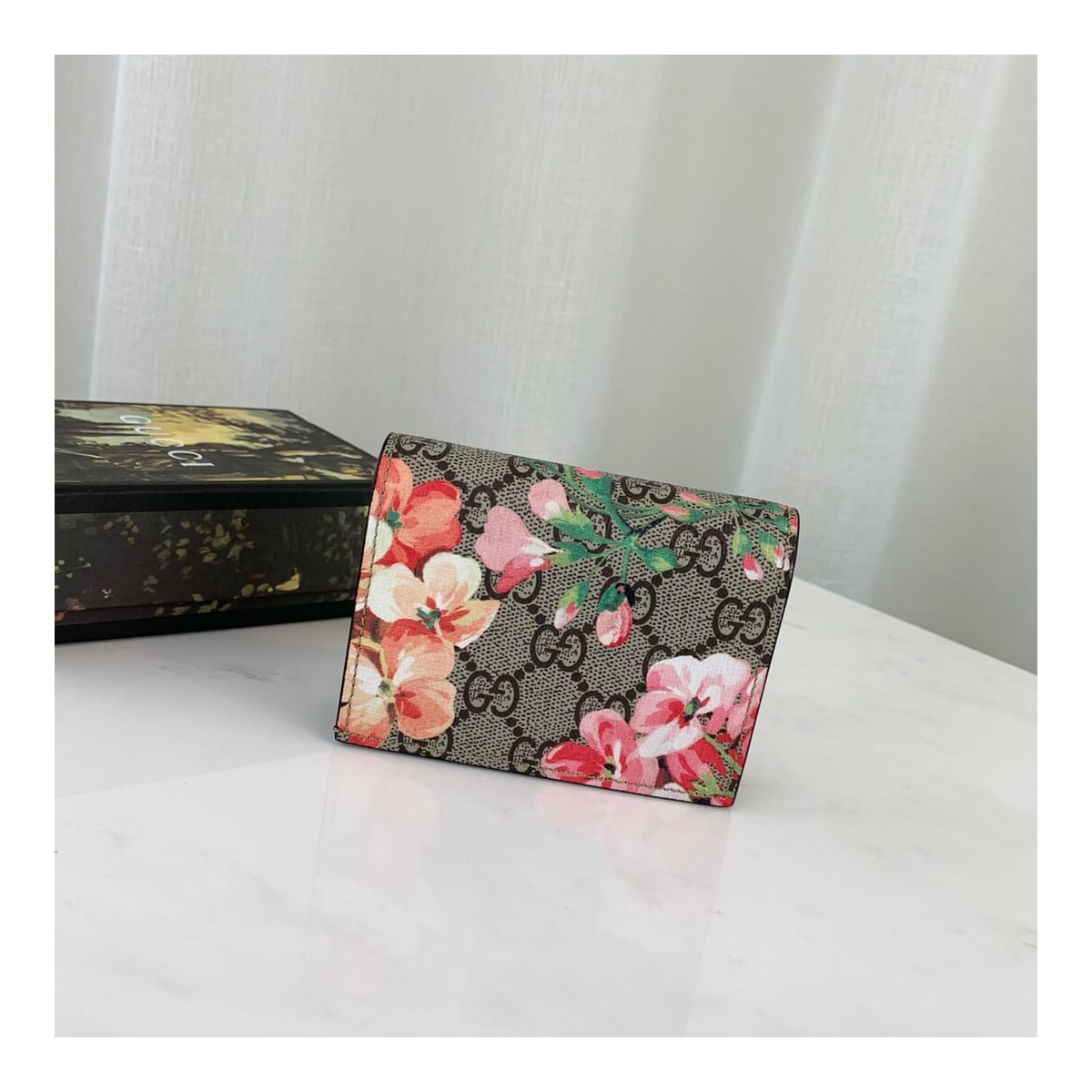 Gucci GG Blooms Card Case Wallet 453176