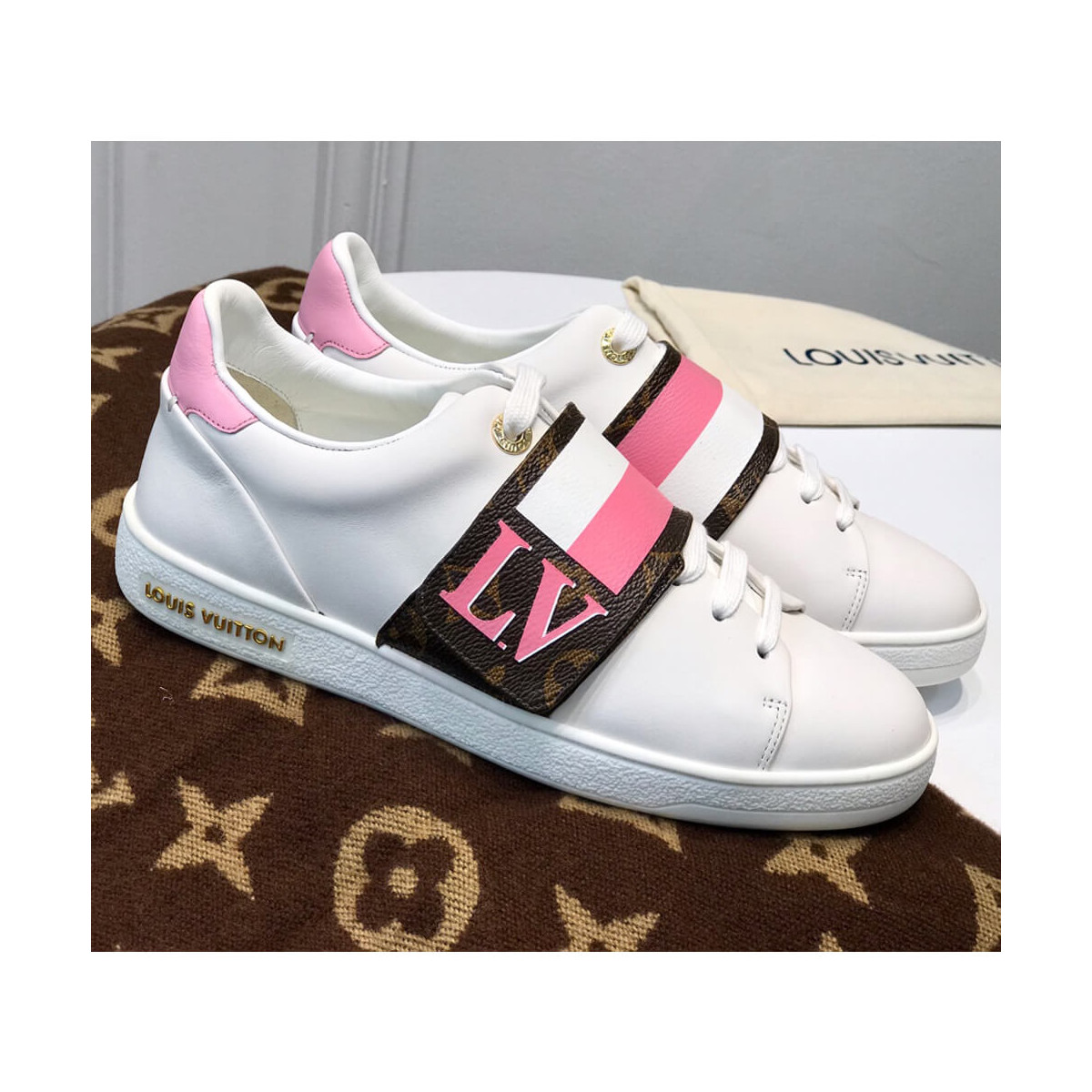 Louis Vuitton Frontrow Sneakers MS0148 Pink