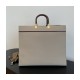 Fendi Large Sunshine Tote Bag in Beige Canvas 8BH372