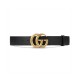 Gucci 40mm Leather Belt With Double G Buckle 400593