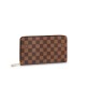 Louis Vuitton Damier Ebene Canvas Zippy Organizer Wallet N63502/N60003