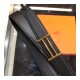 Hermes Rider Belt Buckle &amp; Reversible Leather Strap 32mm H075372 Black