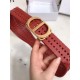 Christian Dior Black 30 Montaigne Calfskin Belt B0047