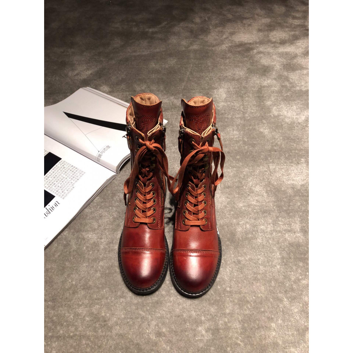 Chanel Frye Harness Boot C1120B