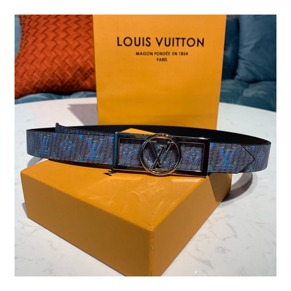 Louis Vuitton Dauphine 25mm Reversible Belt MP136U