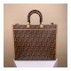 Fendi Medium Sunshine Shopper 8BH386 FF Glazed Fabric