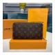 Louis Vuitton Monogram Canvas Zippy Organizer Wallet M62581/M60002