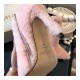 Jimmy Choo Shearling Ankle Bootie with Gold JC Logo 80259