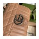 Gucci GG Marmont Rose Beige Matelasse Leather Mini Top Handle Bag 583571