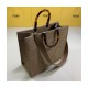 Fendi Medium Sunshine Tote Bag in Apricot FF Fabric 8BH386