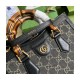 Gucci Diana Small Tote Bag 660195 in Black Denim