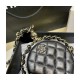 Chanel Lambskin Leather Pouch With Chain AP2568