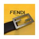 Fendi Baguette 30mm FF Buckle Belt 8C05311 Black