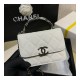 Chanel Enamel Handle Clutch with Chain in Grained Calfskin AP2758