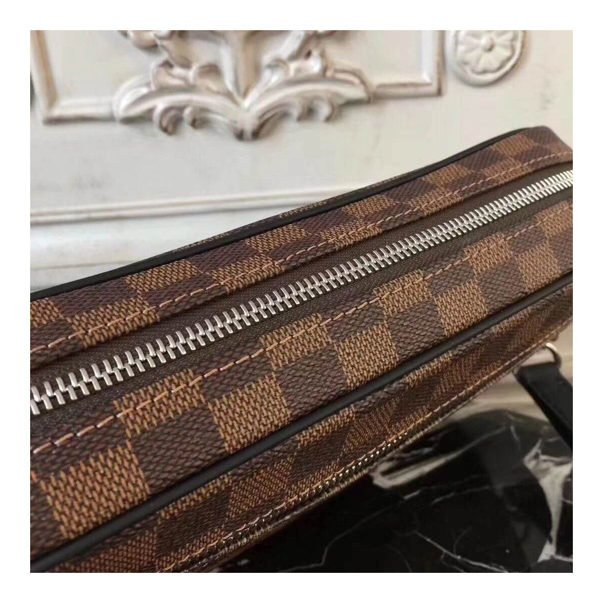 Louis Vuitton Damier Ebene Canvas Kasai Clutch N41663