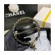 Chanel Lambskin Leather Pouch With Chain AP2568