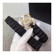 Chanel Lambskin &amp; Gold-Tone Metal Belt 94305