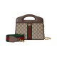 Gucci Ophidia Small Tote With Web 693724 Brown