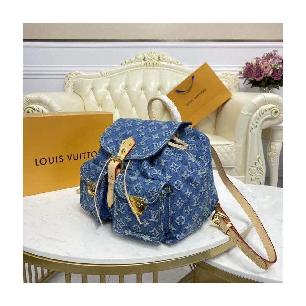 Louis Vuitton Monogram Denim Sac A Dos GM Backpack M95056