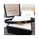 Gucci Suede Belt With Torchon Double G Buckle 602071