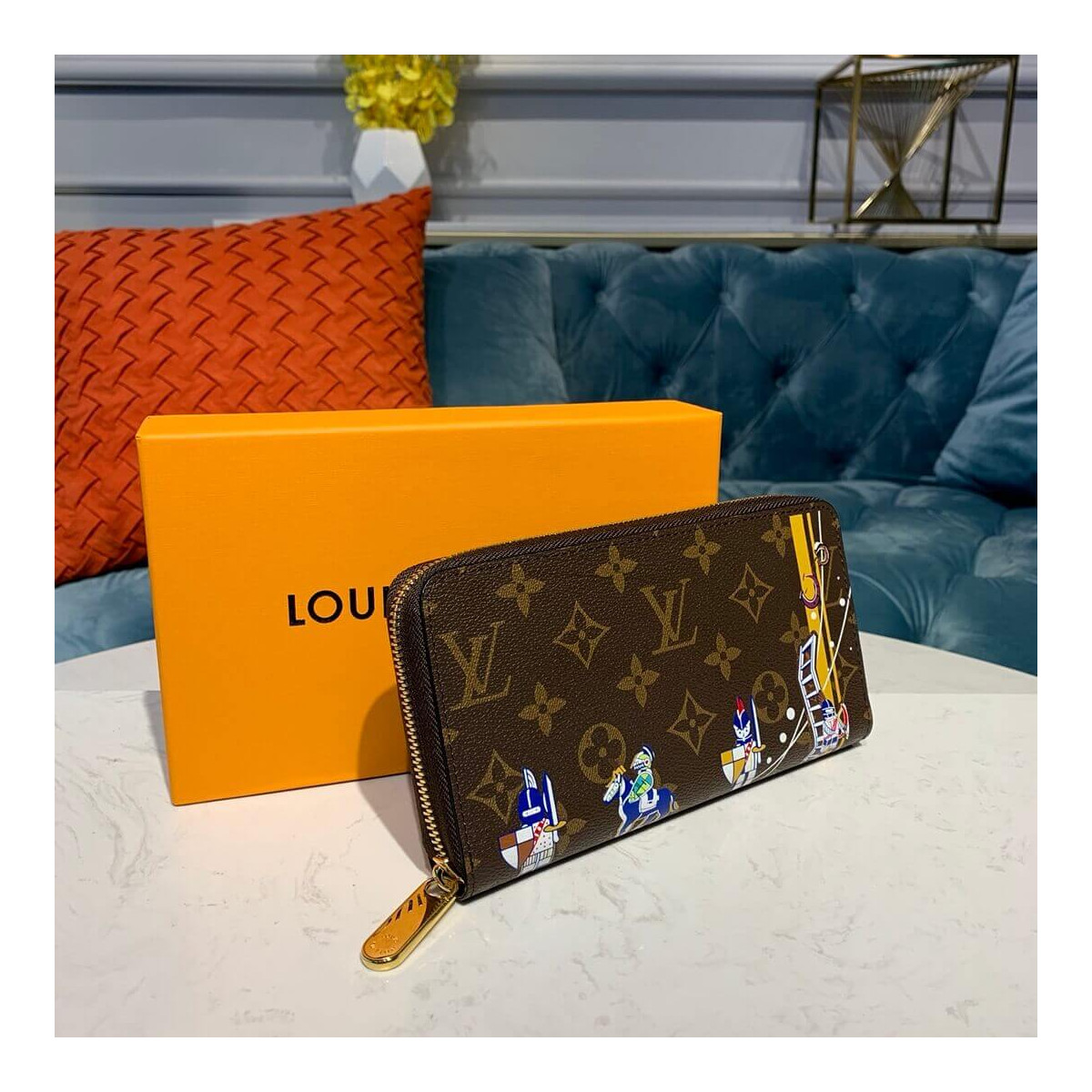 Louis Vuitton Troy Print Zippy Wallet M60017