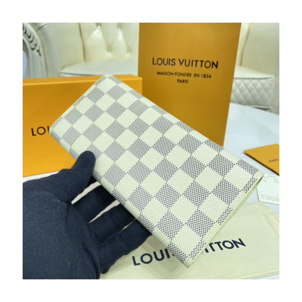 Louis Vuitton Damier Azur Canvas Emilie Wallet N41625