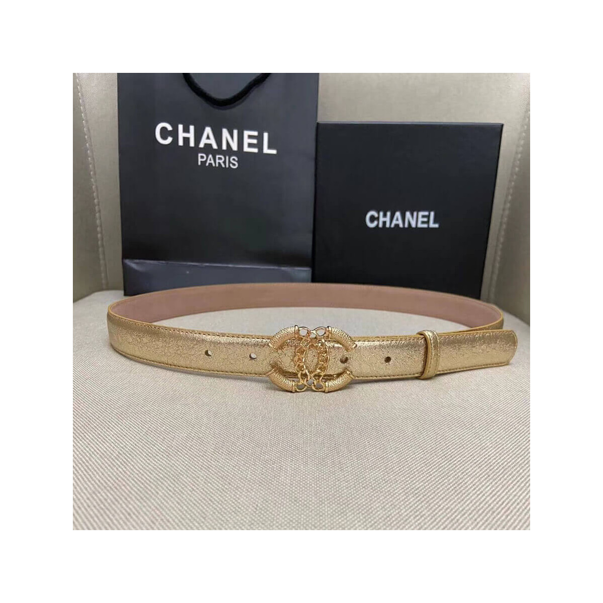 Chanel Deerskin 25mm Belt 6605