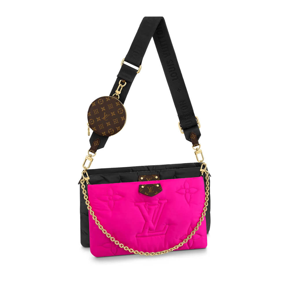 Louis Vuitton Maxi Multi Pochette Accessoires M58980 Black/Fuchsia