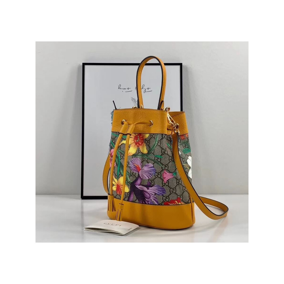 Gucci Ophidia GG Flora Small Bucket Bag 550621