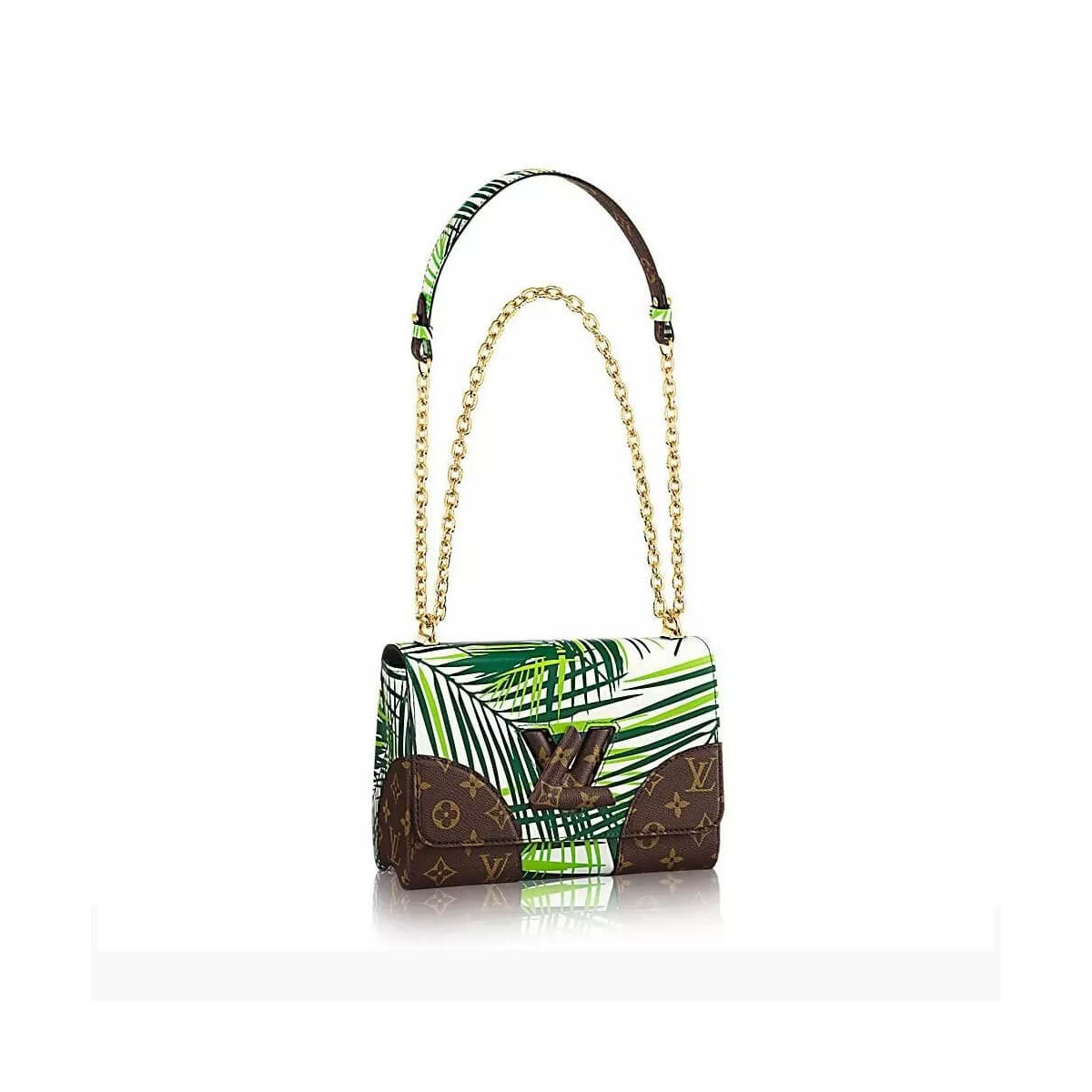 Louis Vuitton Palm Print Twist MM Bag M50282