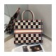 Christian Dior Dioramour Book Tote D-Chess Heart Embroidery M1286