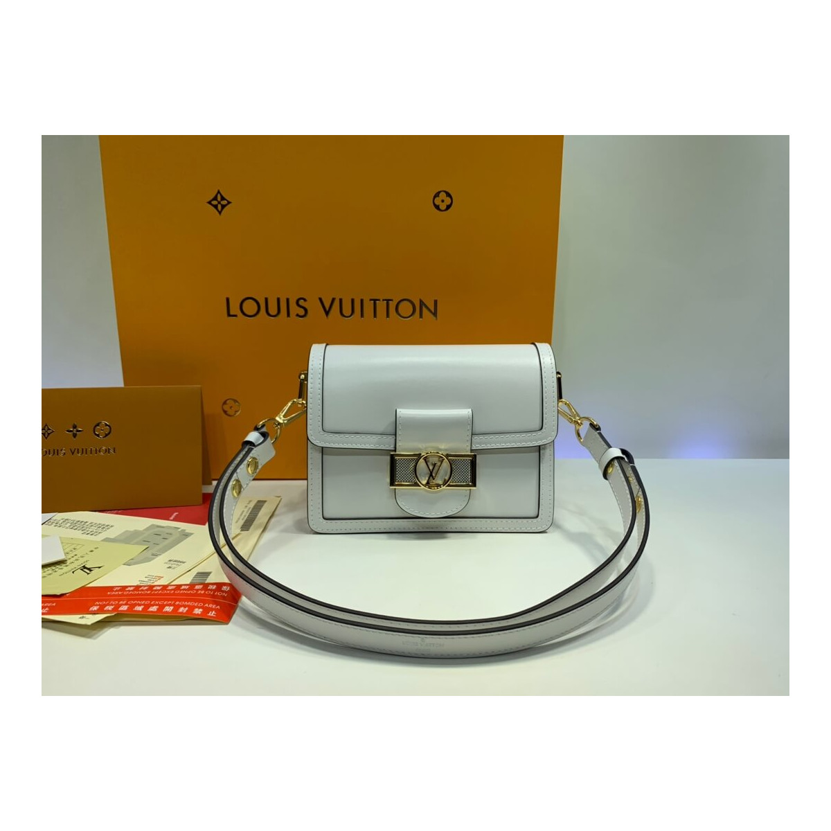 Louis Vuitton Smooth Calfskin Leather Mini Dauphine M55836 M55837