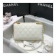 Chanel Front Logo Small Flap Bag AS1490