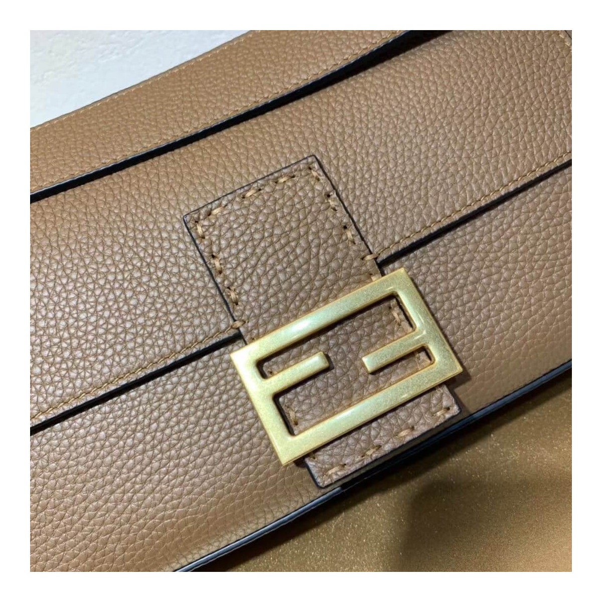 Fendi Grained Calfskin Baguette Bag 8BR600