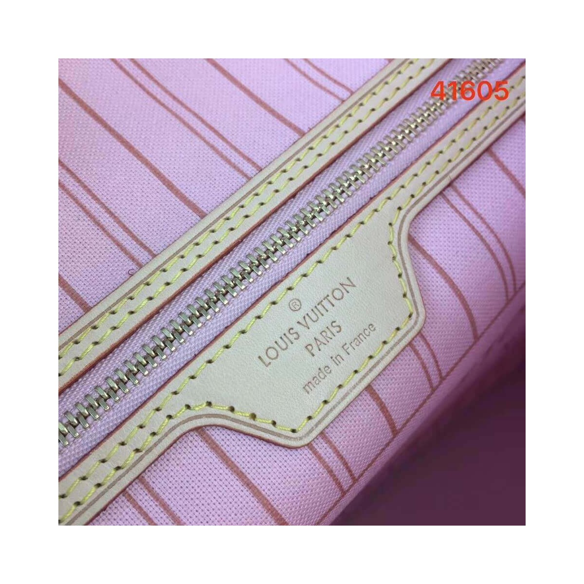 Louis Vuitton Damier Azur Canvas Neverfull MM N41605 Pink