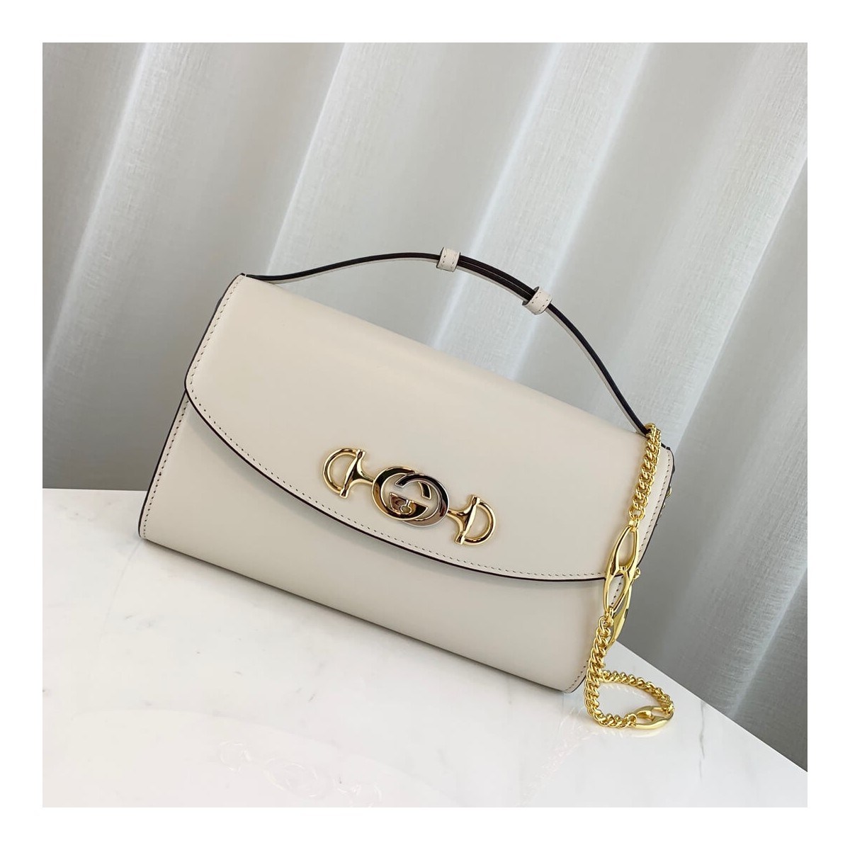 Gucci Zumi Smooth Leather Small Shoulder Bag 572375