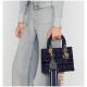 Dior Medium Lady D-Lite Bag Embroidered Velvet M0565O