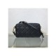 Dior Caro Double Pouch Black Supple Cannage Calfskin M9237