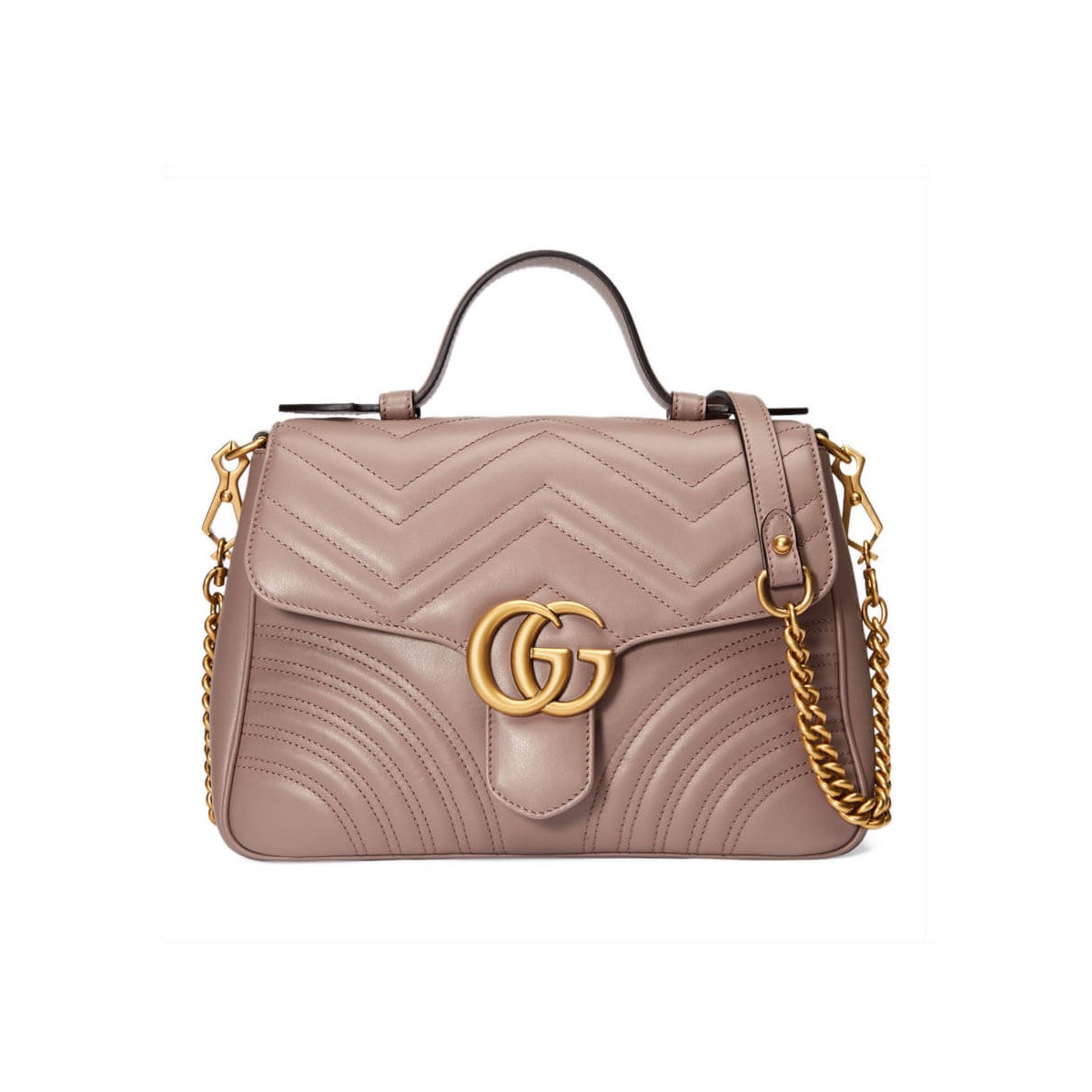 Gucci GG Marmont Matelasse Top Handle Bag 498110