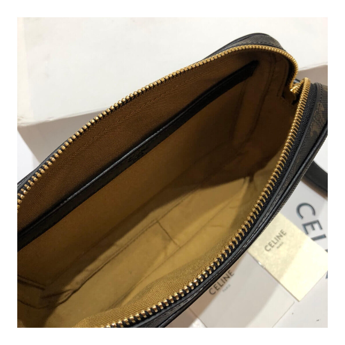 Celine Medium Messenger Bag In Triomphe Canvas 194502