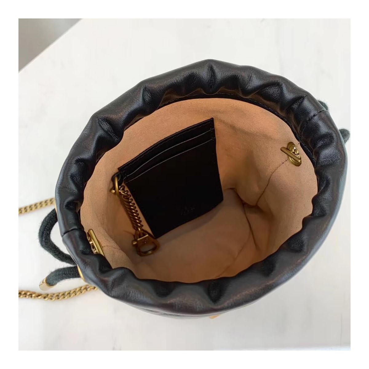 Gucci GG Marmont Matelassé Mini Bucket Bag 575163