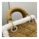 Mini Lady Dior Bag in Camel-Colored Shearling M0505