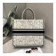 Dior Book Tote Latte Multicolor Dior Zodiac Embroidery M1286