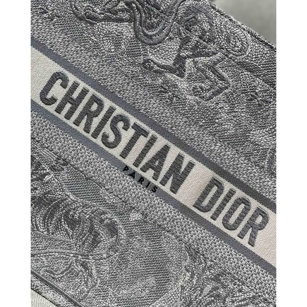 Christian Dior Small Book Tote Toile De Jouy Bag M1296