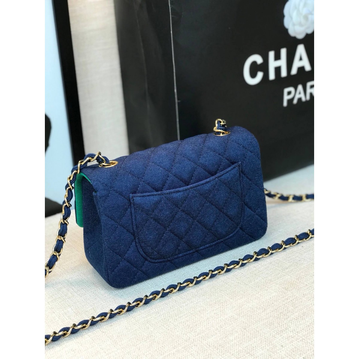 Chanel Jersey Classic Handbag A01112