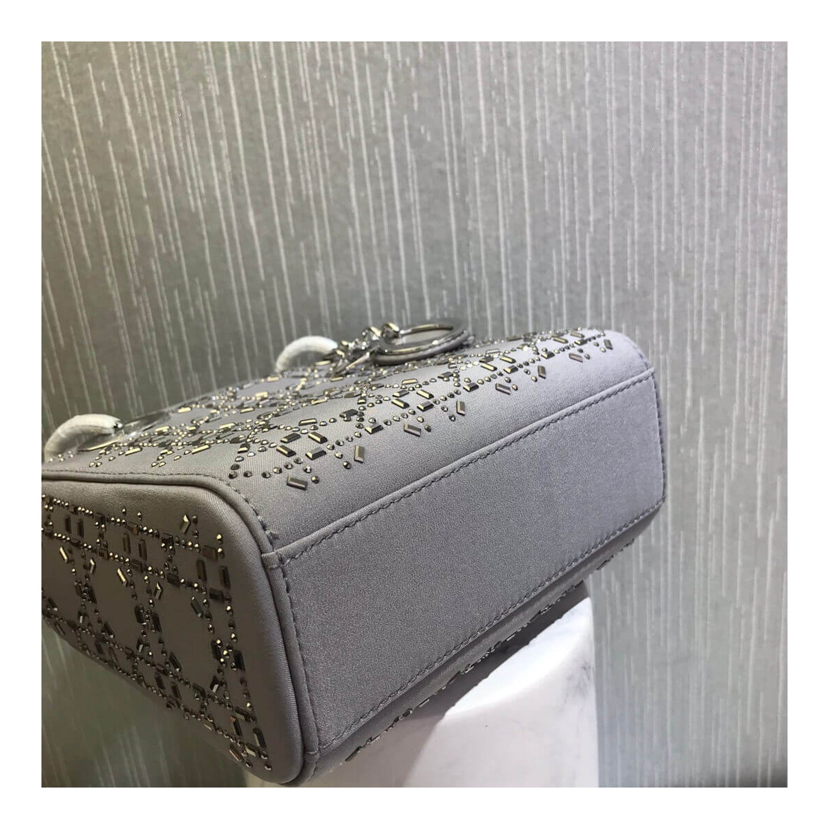 Christian Dior Rhinestones Mini Lady Dior Bag M0500