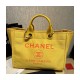 Chanel 21S Deauville Orange Yellow Large Shopping Bag A66941