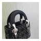 Christian Dior Rhinestones Mini Lady Dior Bag M0500