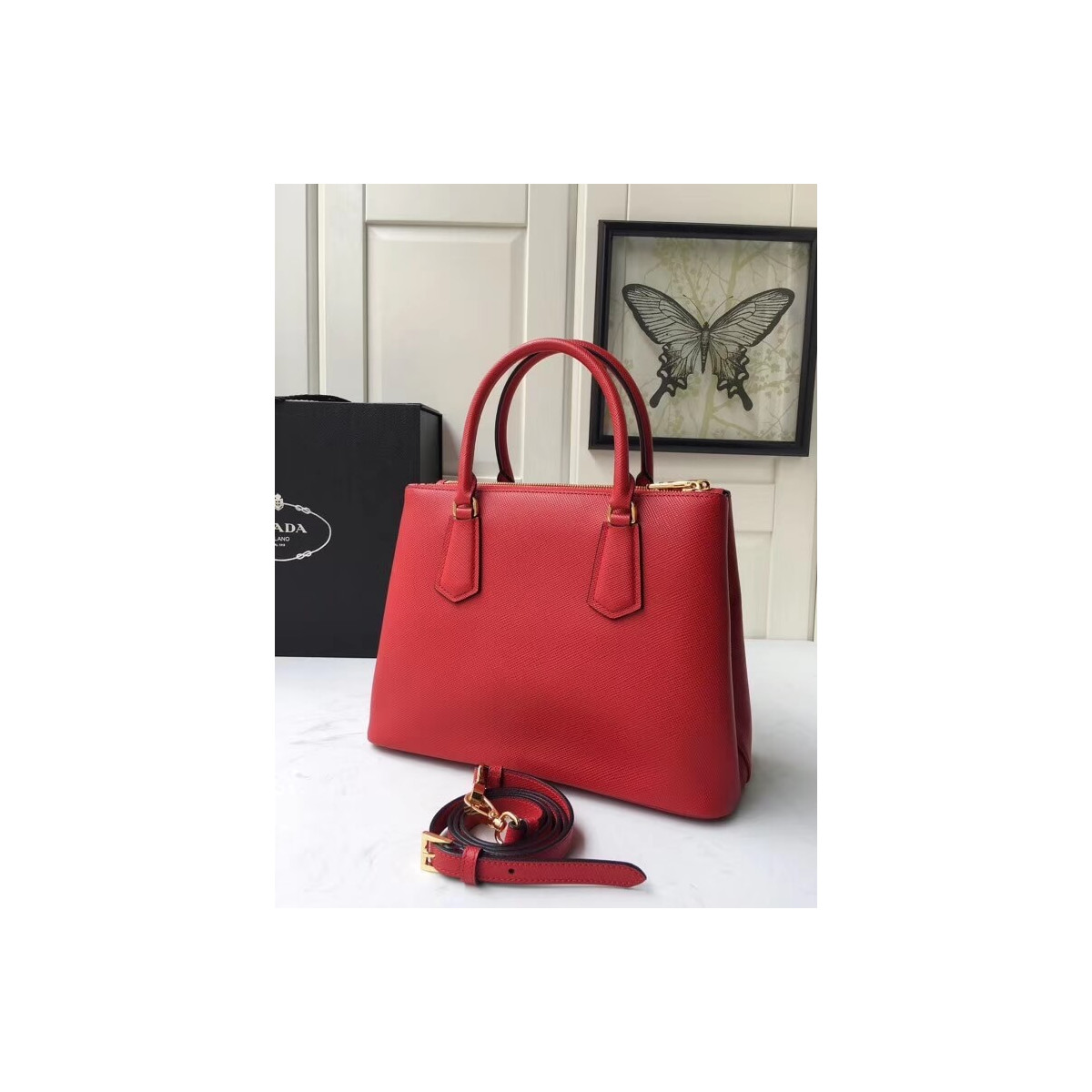 Prada Galleria Saffiano Leather Bag 1BA232