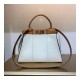 Fendi Peekaboo Iconic Medium Leather Bag 8BN290 White